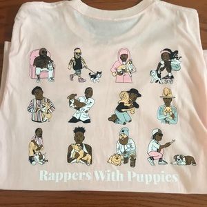 Rappers with Puppies T Shirt Size Large